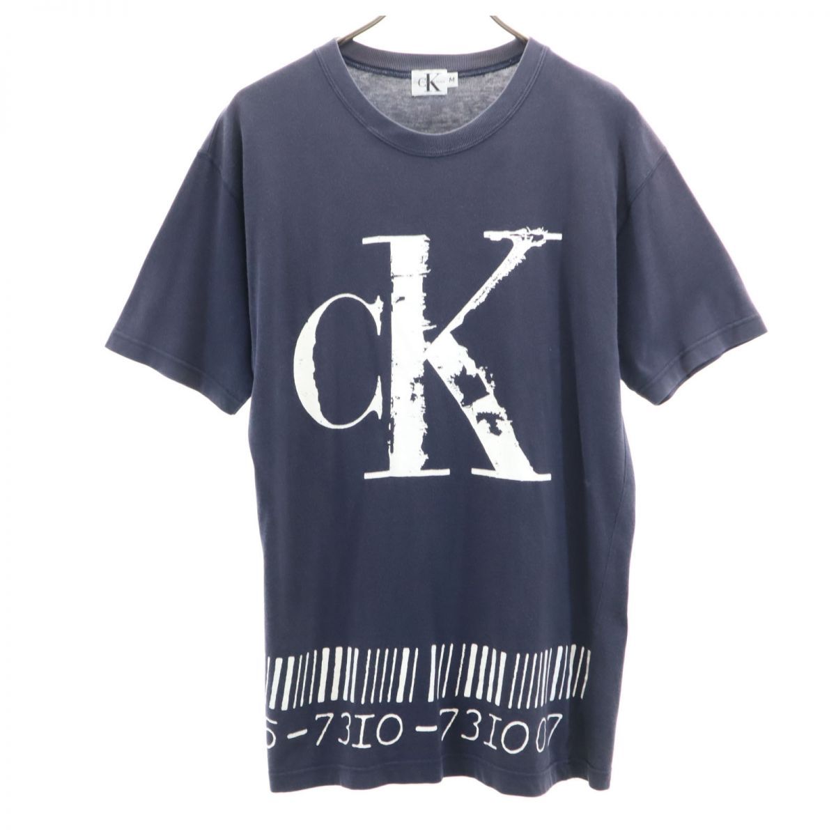カルバンクラインジーンズ 90s 00s オールド 半袖 Tシャツ M ネイビー 