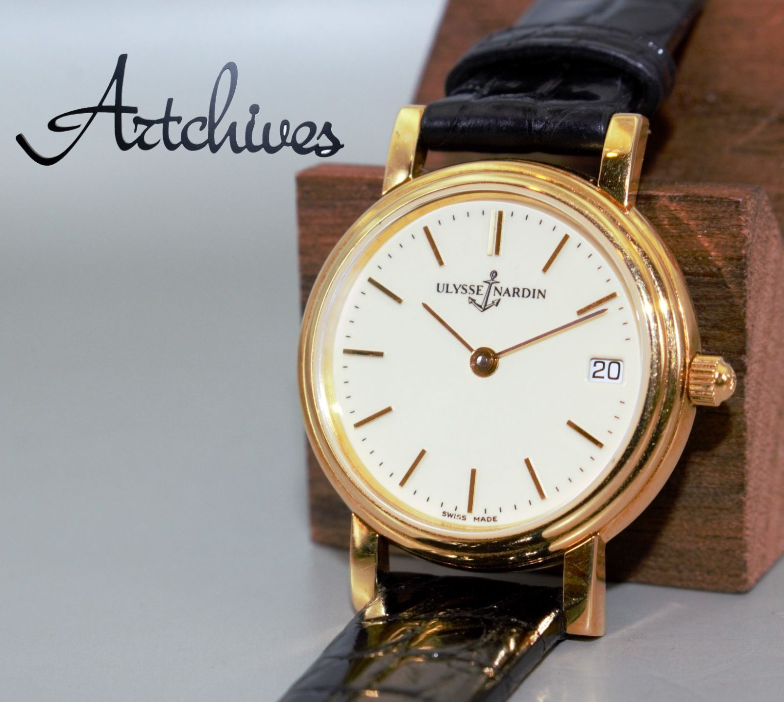 VRW-929 時計 ULYSSENARDIN ユリスナルダン IVO文字盤 レディース 自動巻き 腕時計 稼動品