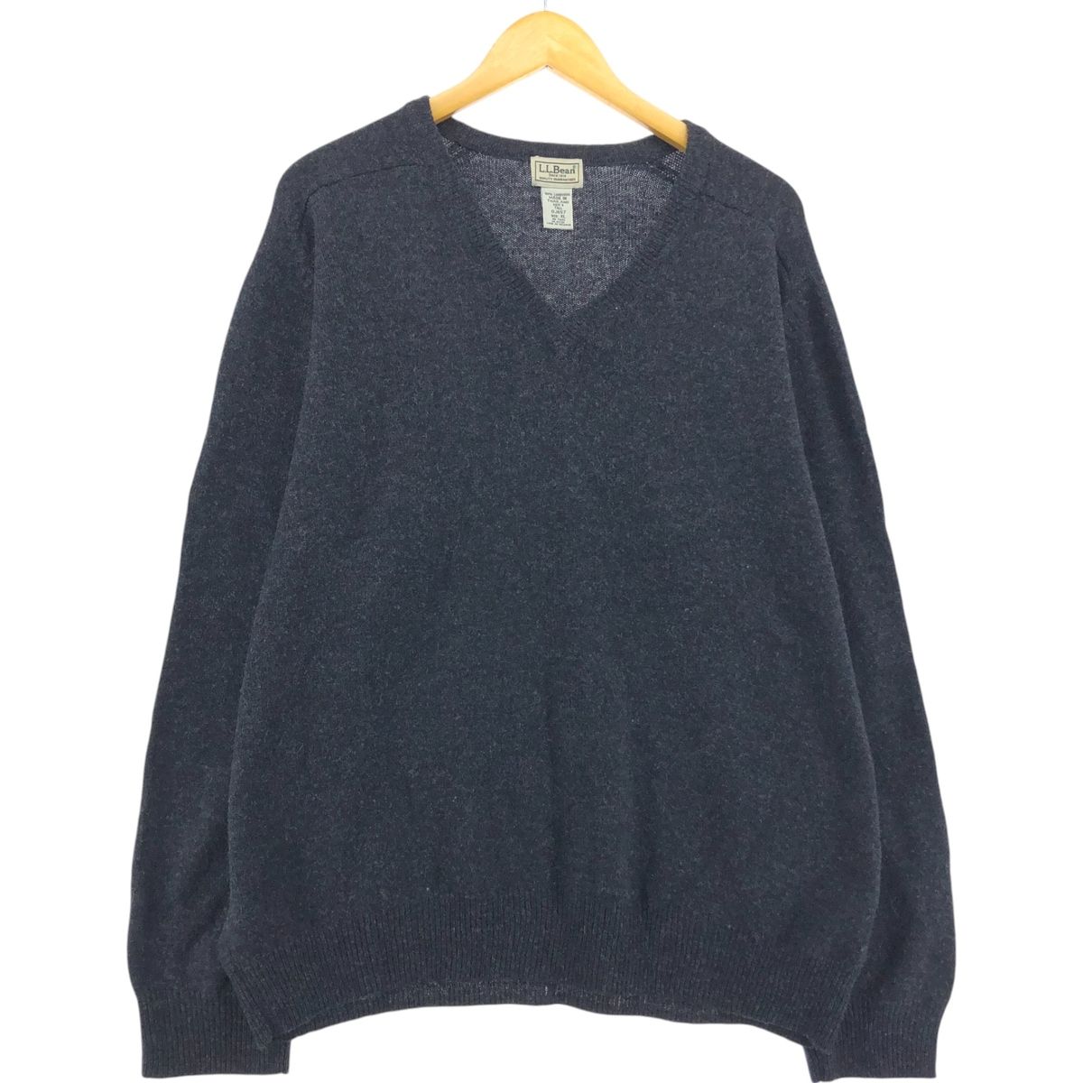 古着 90~00年代 エルエルビーン L.L.Bean Vネック ラムウールニットセーター メンズXL相当 ヴィンテージ/eaa511218