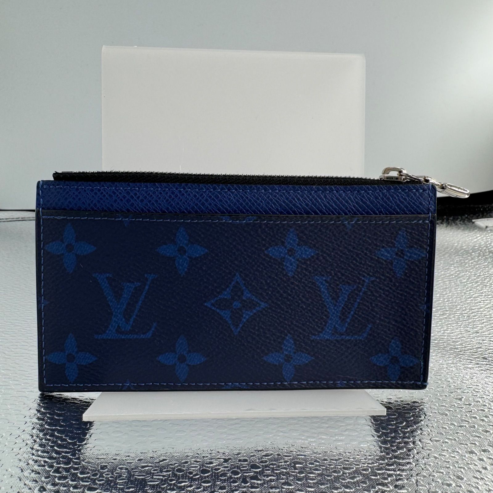 LOUIS VUITTON タイガラマ コインカードホルダー ブルー M30270