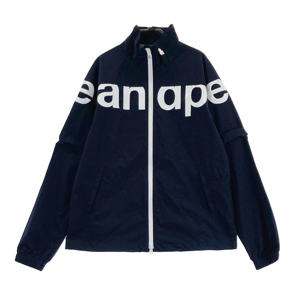 サイズ：M AND PER SE アンパスィ ; 2WAY ナイロンジャケット ネイビー