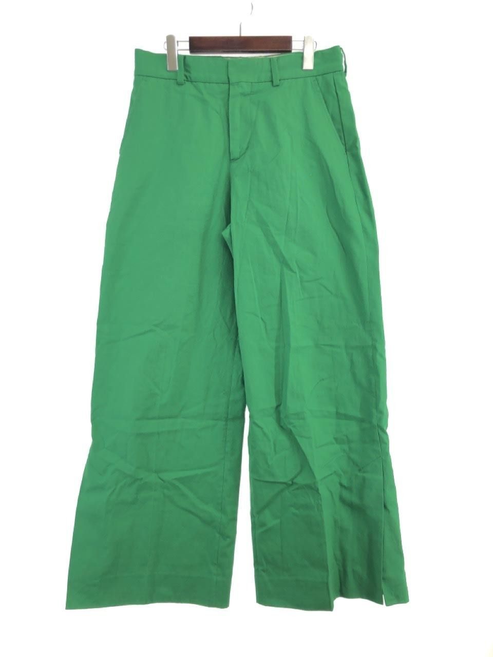 ランキング受賞 MASU 22SS COTTON WIDE TROUSERS 46 グリーン ...