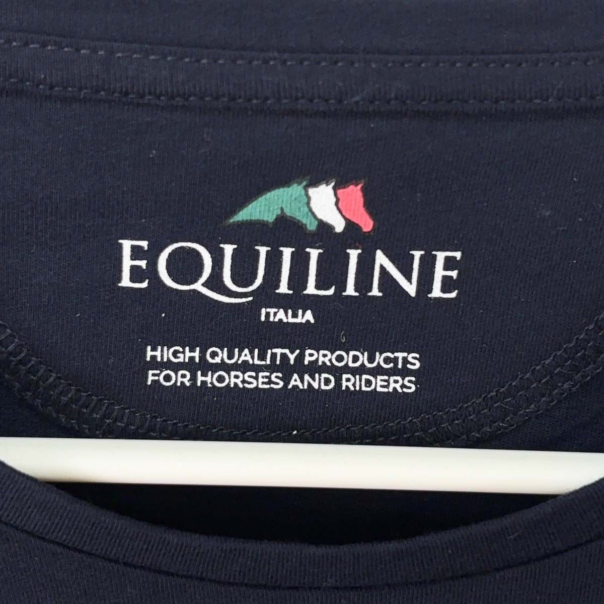 【中古・未使用品】EQUILINE エクイライン LOTUS ストレッチ ライディング ロングスリーブ S ネイビー H00764 レディース 乗馬 馬術 未使用】EQUILINE エクイライン LOTUS ストレッチ ライディング