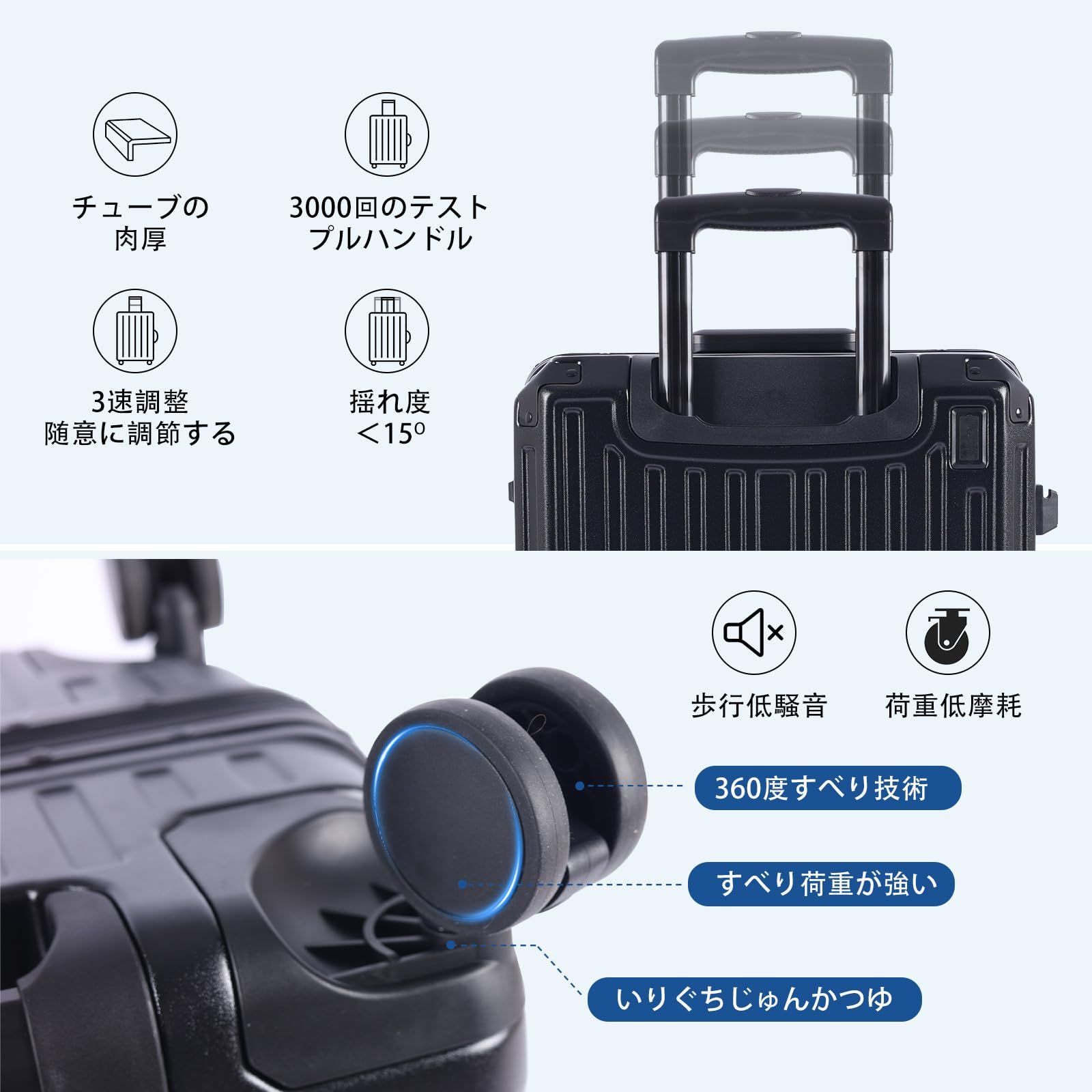26寸luggage 留学用スーツケース大型多機能大容量USB