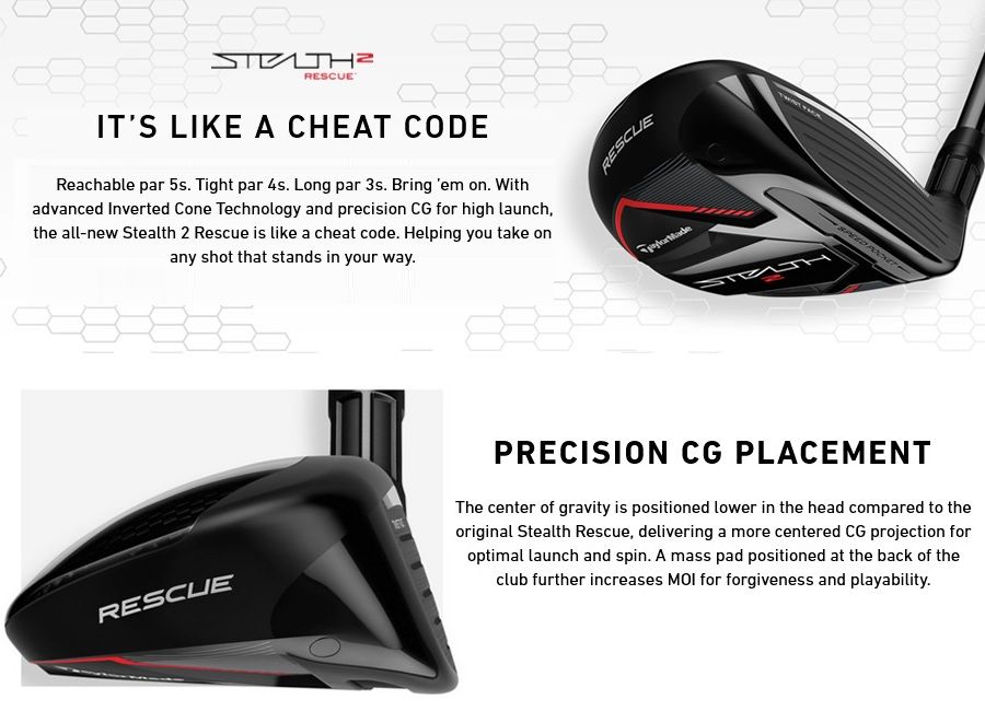 TaylorMade STEALTH ユーティリティ 3番 4番 セット テーラーメイドレスキューデュアル3番、4番、5番ユーティリティセット