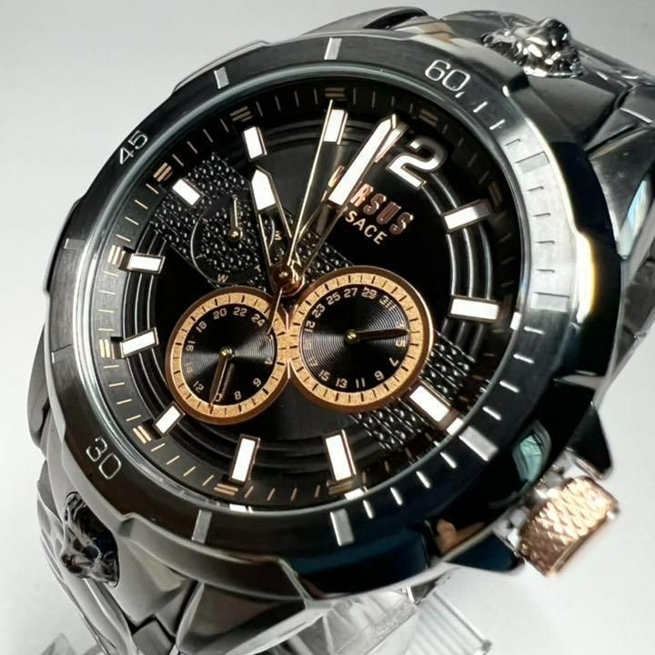 ◇高品質 定価４万円 ヴェルサスヴェルサーチ メンズ腕時計 ゴールド