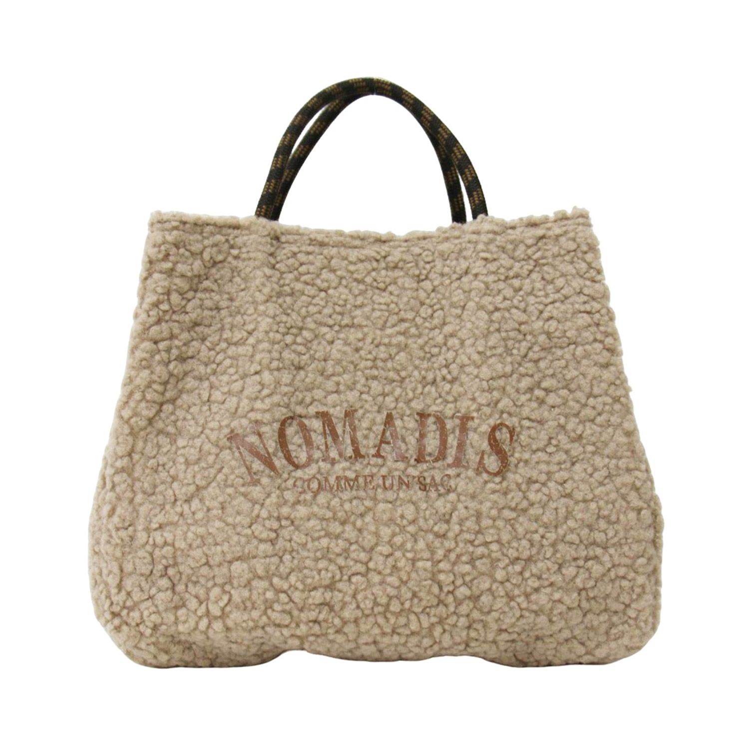 美品】NOMADIS ノマディス バッグ ベージュ ブラウン / 24秋冬 ボア 