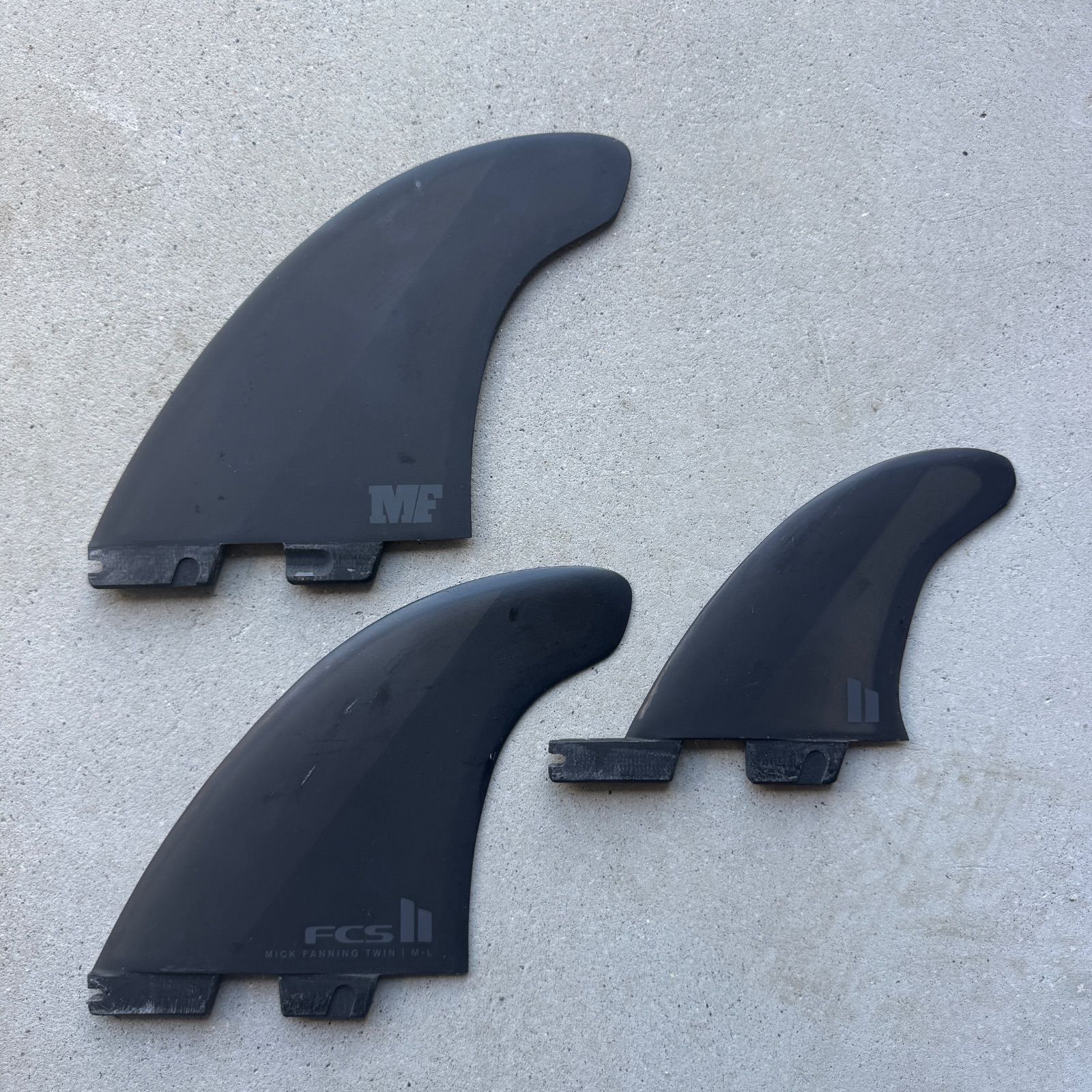 FCS2ミックファニングツインスタビ中古品 中古 ガリ傷なし FCS2 フィン MF ミックファニング ツイン