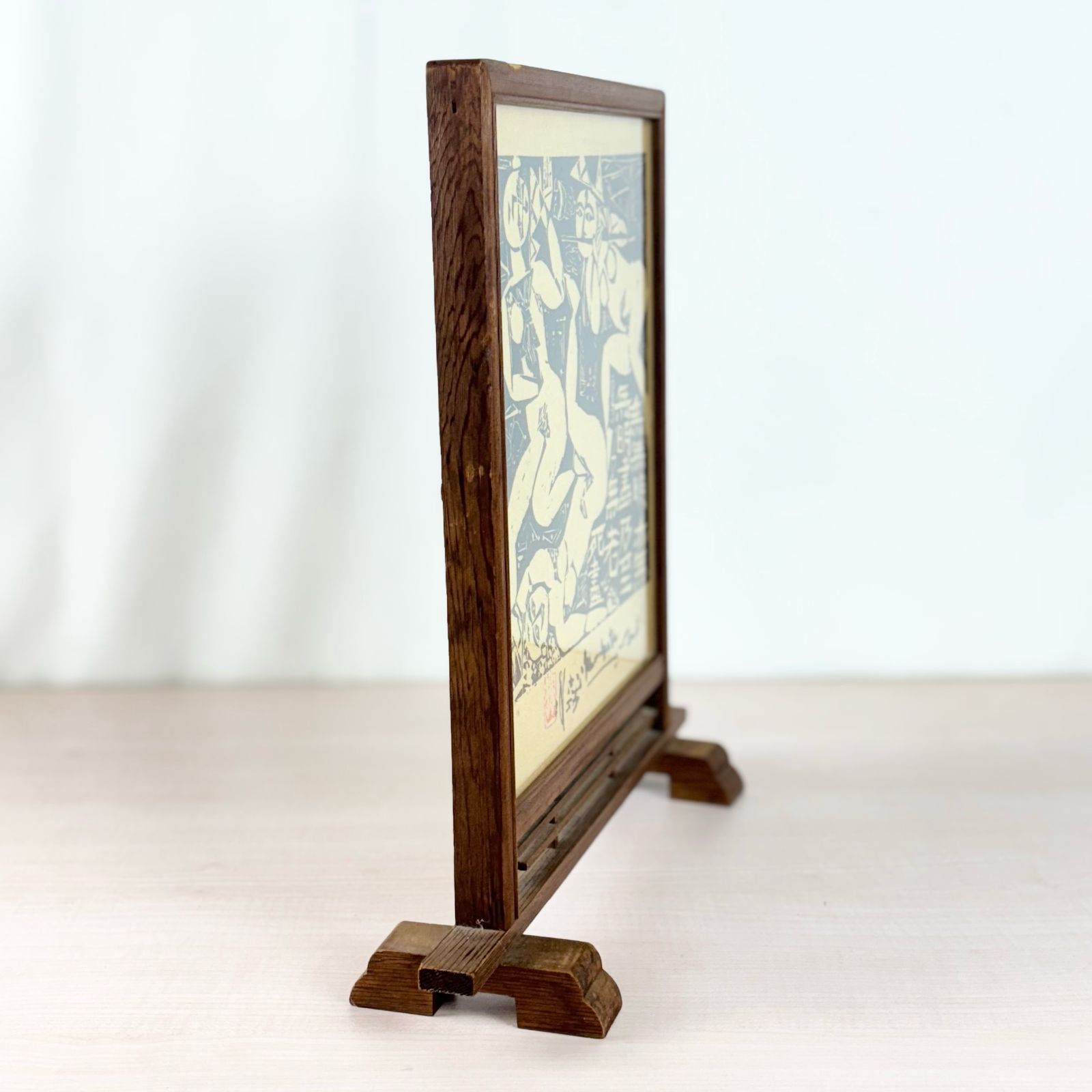 棟方志功 三妃の柵 棟方志功 三妃の柵 棟方志功 彩色板