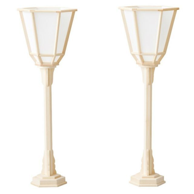 提灯 岐阜提灯 神徒用六角雪洞 白木630 対 2個セット 高さ63cm P5 24072 LED 電気コード式 初盆 新盆 お盆