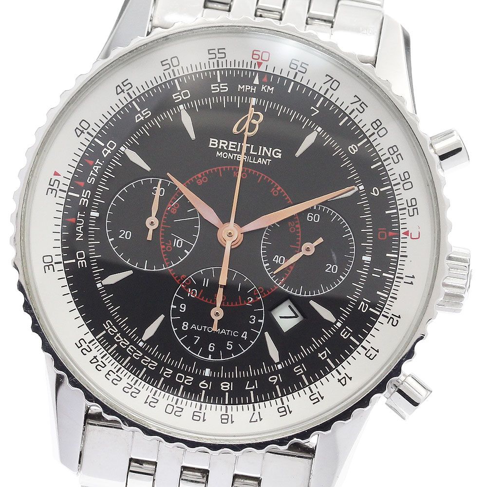 ブライトリング BREITLING A41370 ナビタイマー モンブリラン デイト クロノグラフ 自動巻き メンズ _906034