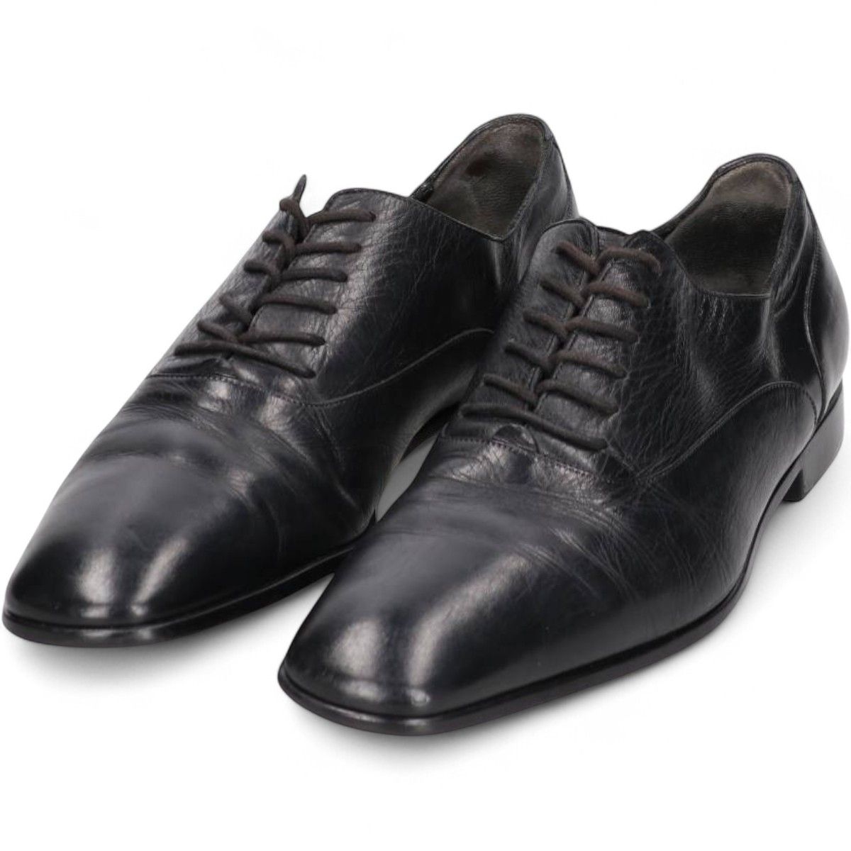 古着 グッチ GUCCI スクエアトゥ プレーントゥシューズ イタリア製 8 1|2 メンズ27.0cm相当|svb001113