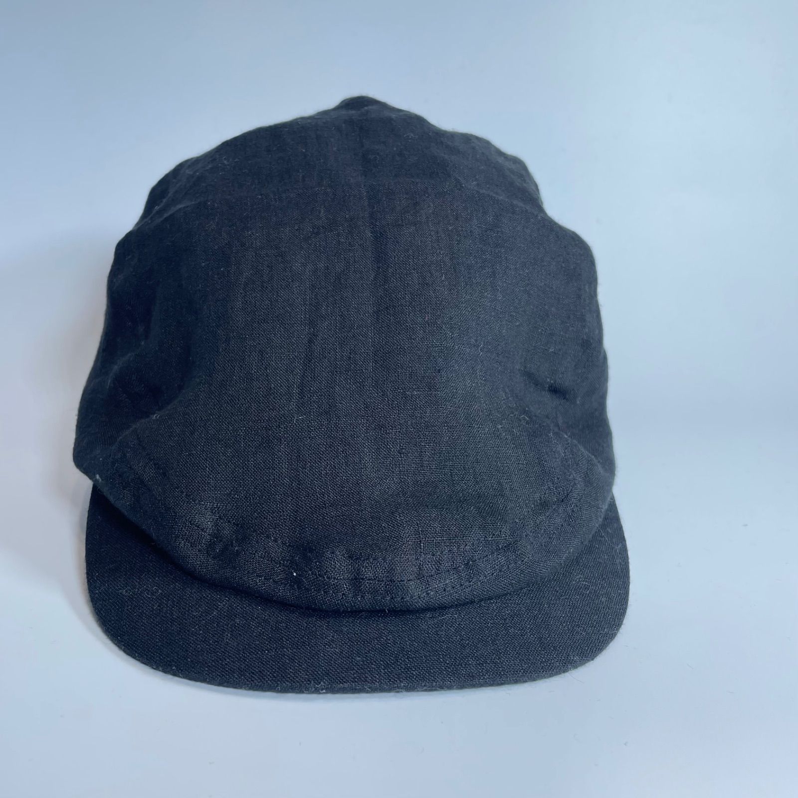 THE FAM AND CO. belgium linen hunting cap black F