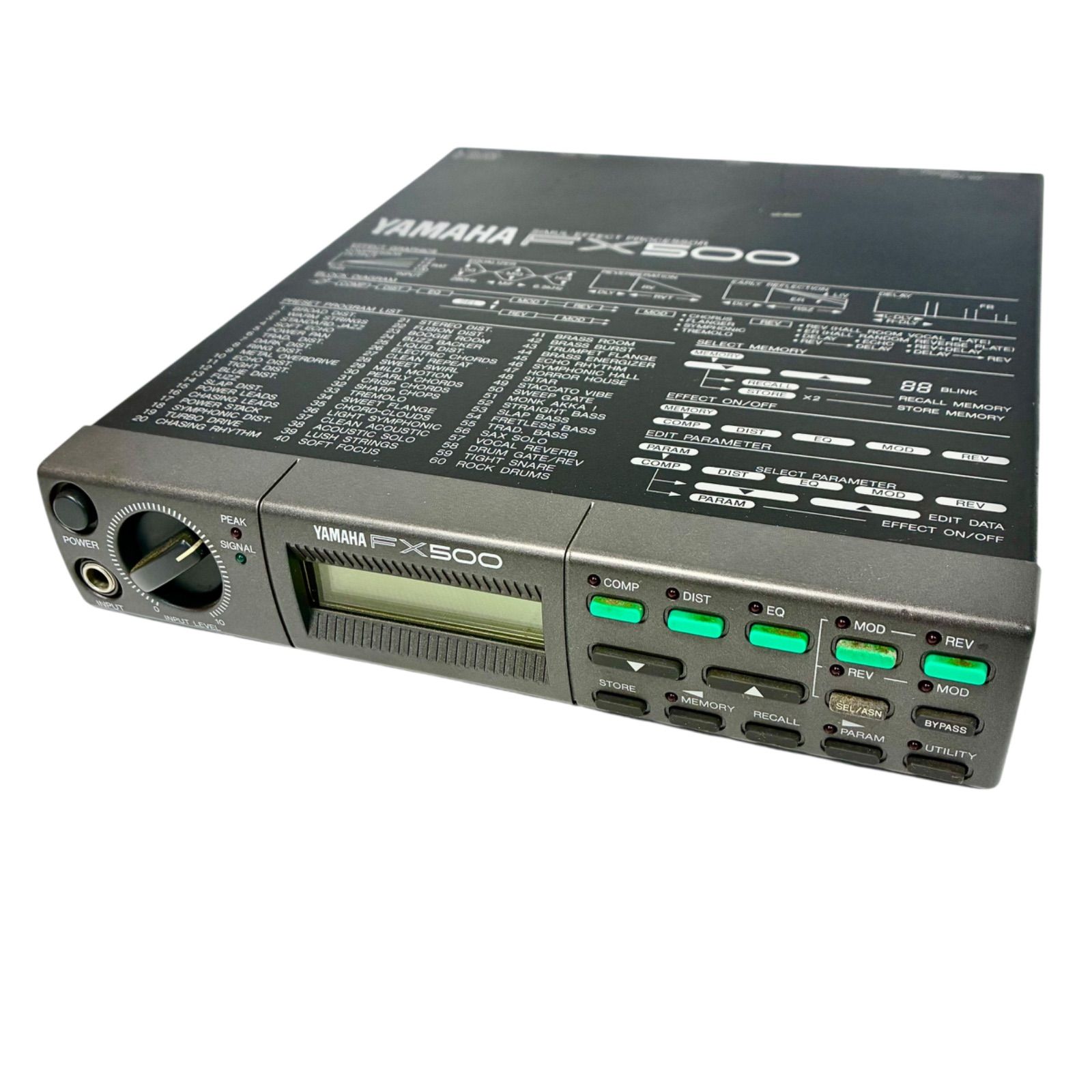 AMAHA ヤマハ デジタルマルチエフェクター FX500 ダウンロード版取扱説明書付属 現状品