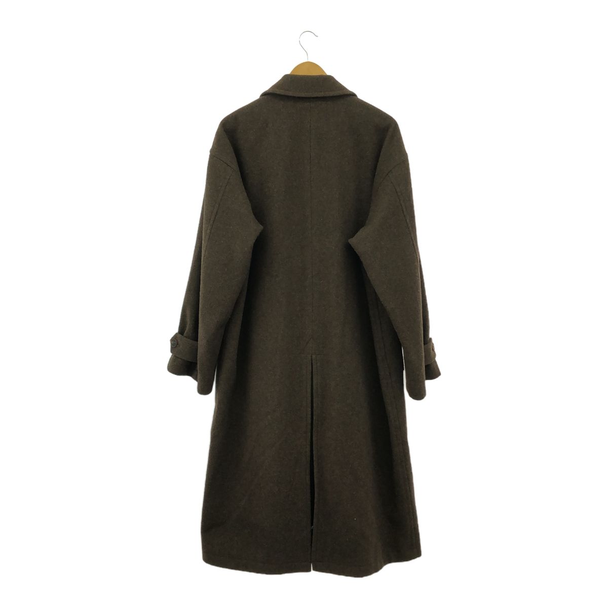 【100%新品，限定SALE】 AURALEE　オーラリー　21/AW　A21AC01LS　SUPER　MILLED　SHETLAND　WOOL　DOUBLE　BREASTED　COAT　ダブルブレステッドロングコート　4