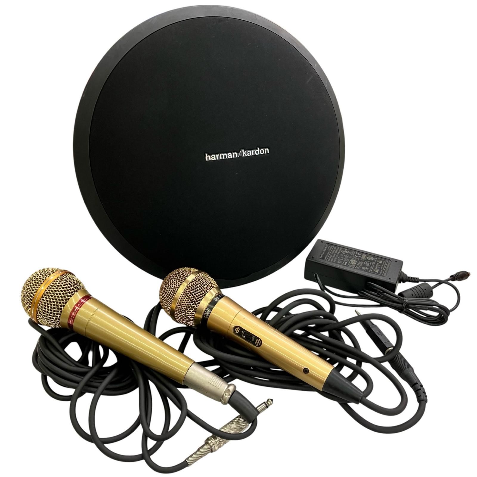 186000 現状品 HarmanKardon ハーマンカードン Onyx Studioスピーカー マイク２本セット N230  ブラック [1000025408996] 186000 現状品 HarmanKardon ハーマンカードン Onyx Studioスピーカー