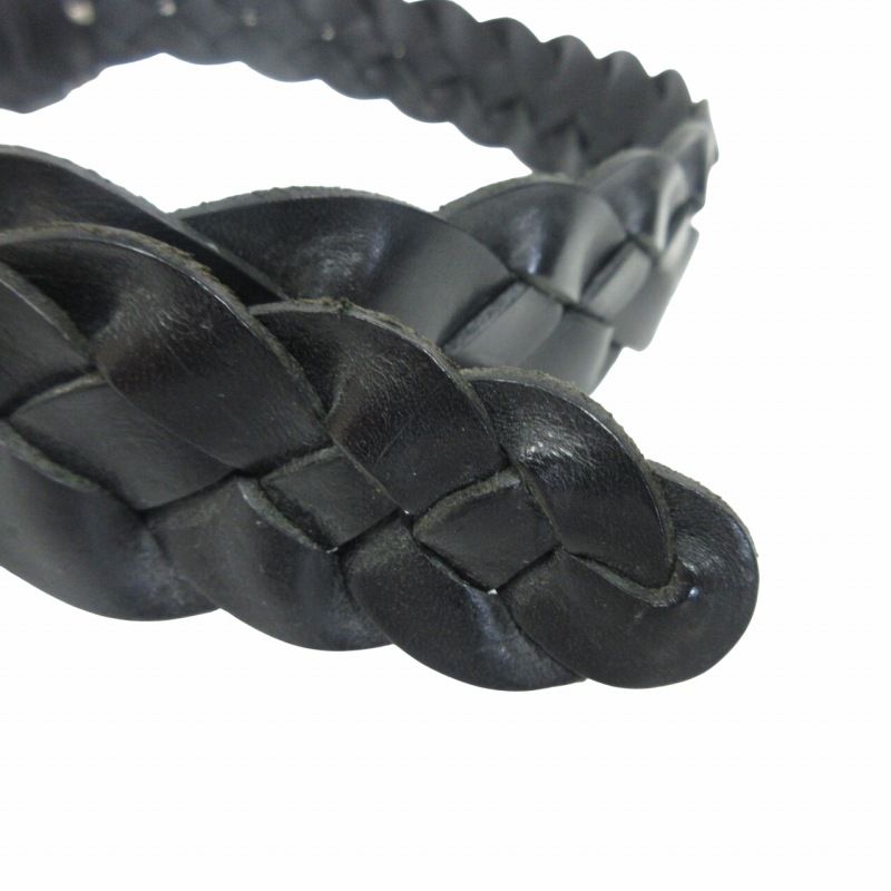 ジェイ&エムデヴィッドソン J&M Davidson 編み込み レザー ベルト