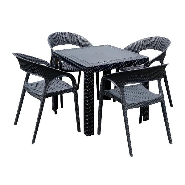 地域限定無料配送】新品ガーデンダイニングセット5点セット伸長式