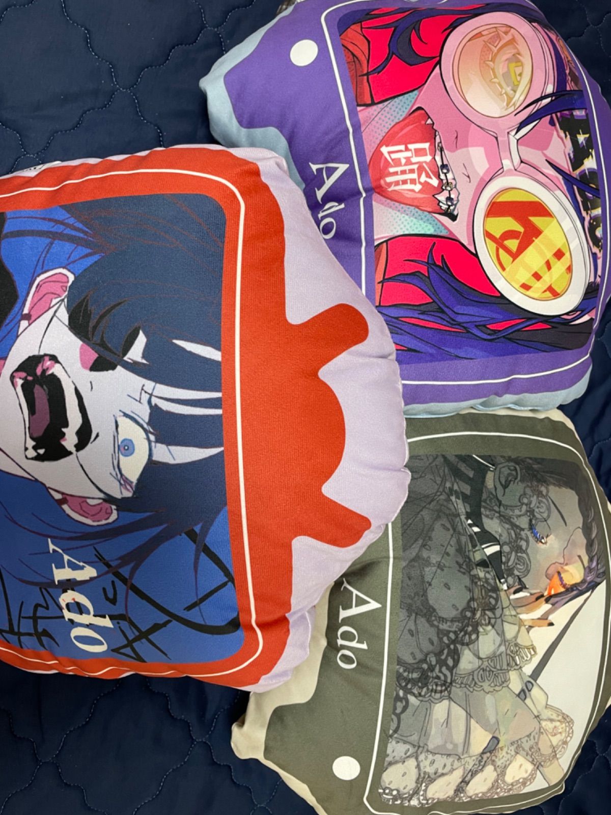 Adoしまむらコラボクッション ado テレビ型 クッション しまむら 3種セット うっせぇわ グッズ