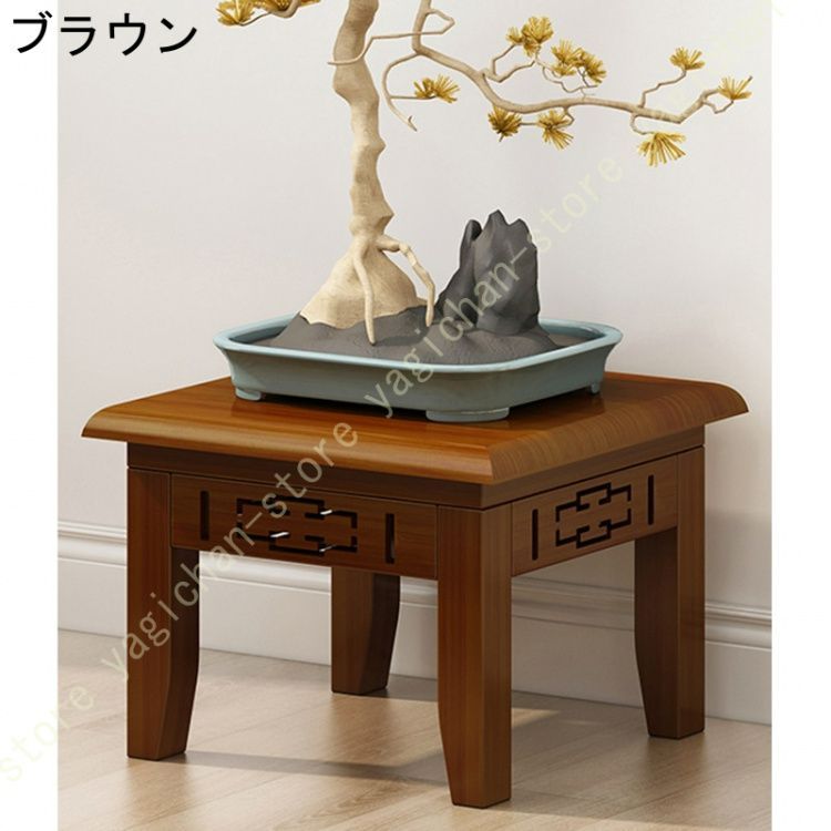 チーク無垢材 花台 木製 総無垢材 フラワースタンド 玄関 リビング コンパクト 花瓶台 鉢置き台 観葉植物 無垢材 天然木製 玄関 花台 リビング : チーク無垢材 花台 木製 総無垢材 フラワースタンド