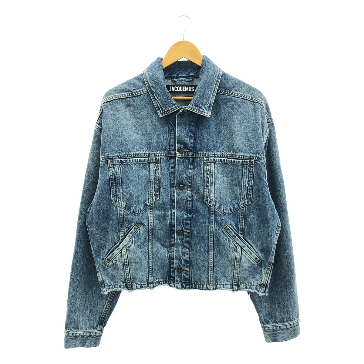 JACQUEMUS | ジャックムス | LE CHOUCHOU | Boxy denim jacket デニムジャケット | 46 | インディゴ | メンズ