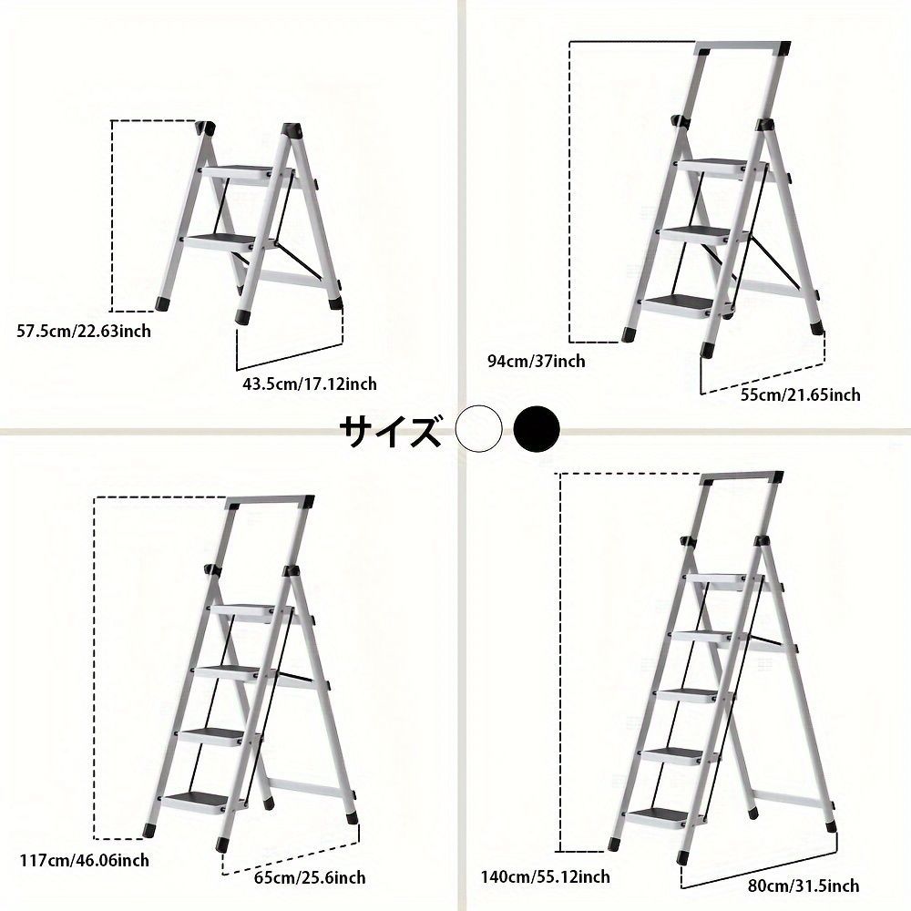 5段伸縮はしご 折りたたみ式はしご