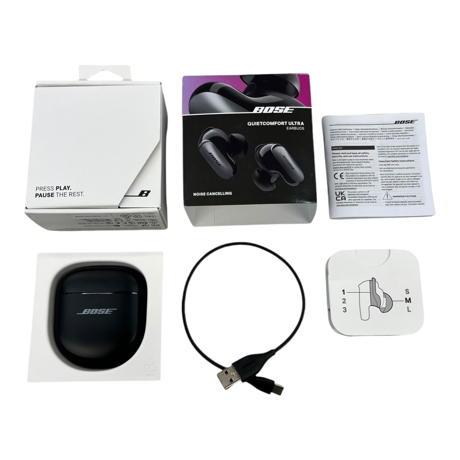 BOSE 441408 ワイヤレスイヤホン Bose QuietComfort Ultra 441408 Adjustable Noise Cancelling