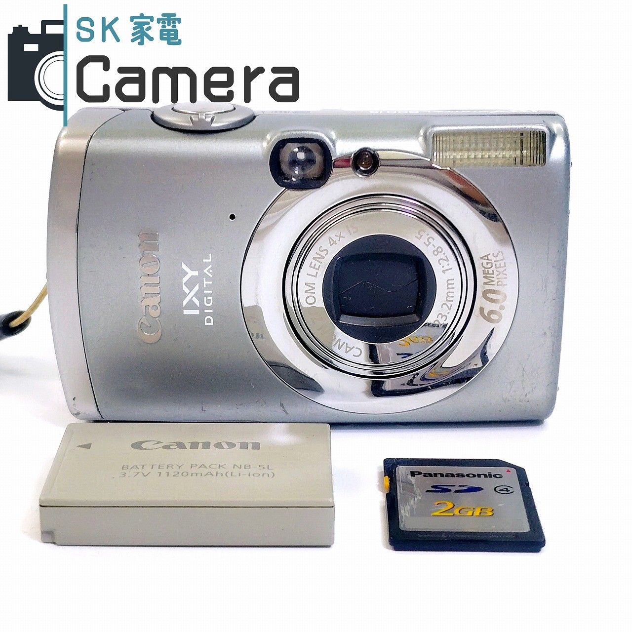 中古】 Canon IXY DIGITAL 800 IS キャノン イクシー PC1176 SD2GB 付