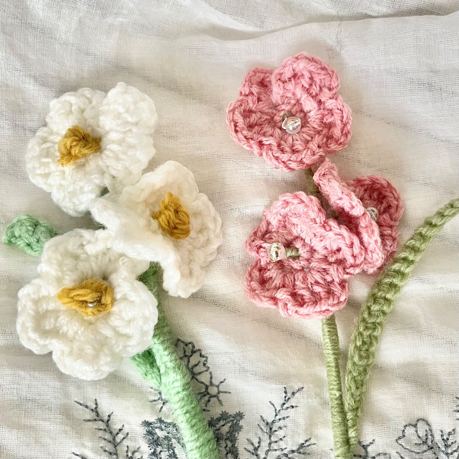 かぎ編みブーケ かぎ編み花束 花束 あみぐるみ枯れないお花 編み物 ブーケ 毛糸の花束