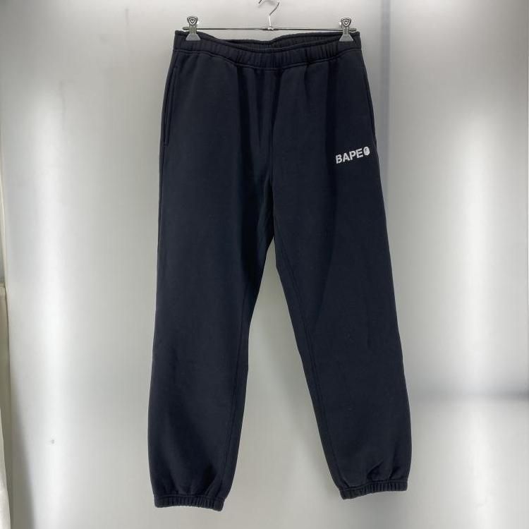 【中古】A BATHING APE SWEAT PANTS ブラック XL　アベイシングエイプ[24]