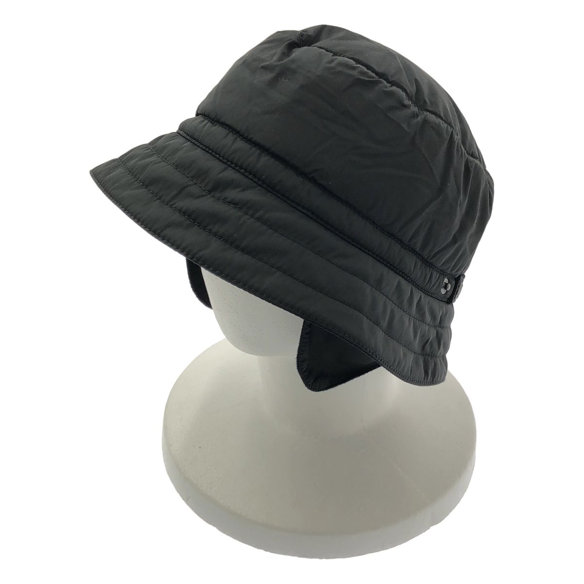 PRADA SPORT プラダスポーツ ナイロン ロゴ 中綿 バケットハット 帽子 ブラック レディース