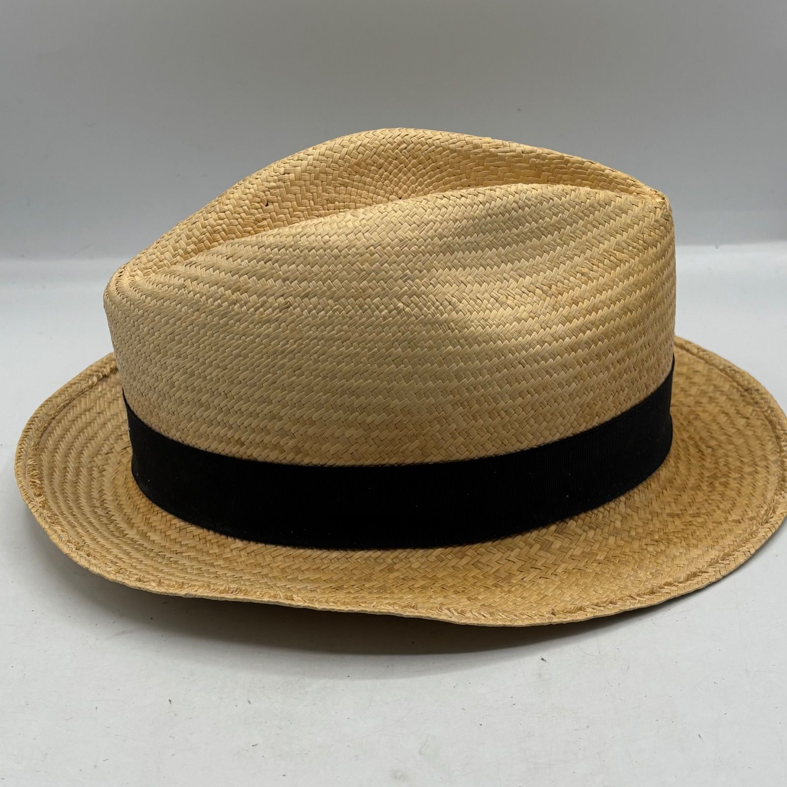 BORSALINO ボルサリーノ 美品 中折れ ハット ストローハット PAGLIA