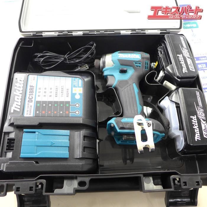 makita マキタ 18V 6.0Ah TD173DRGX インパクトドライバ ブルー バッテリー2個 充電器 ケース付 公田店