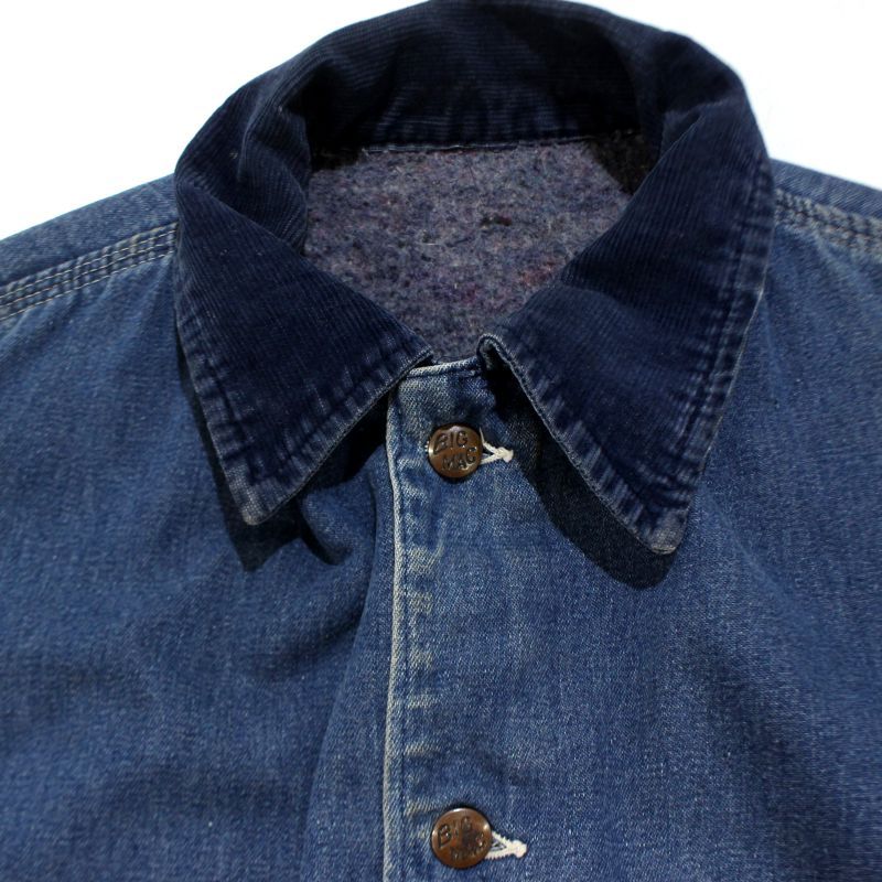 80s vintage BIGMAC 裏地ブランケット デニム カバーオール メンズ XL