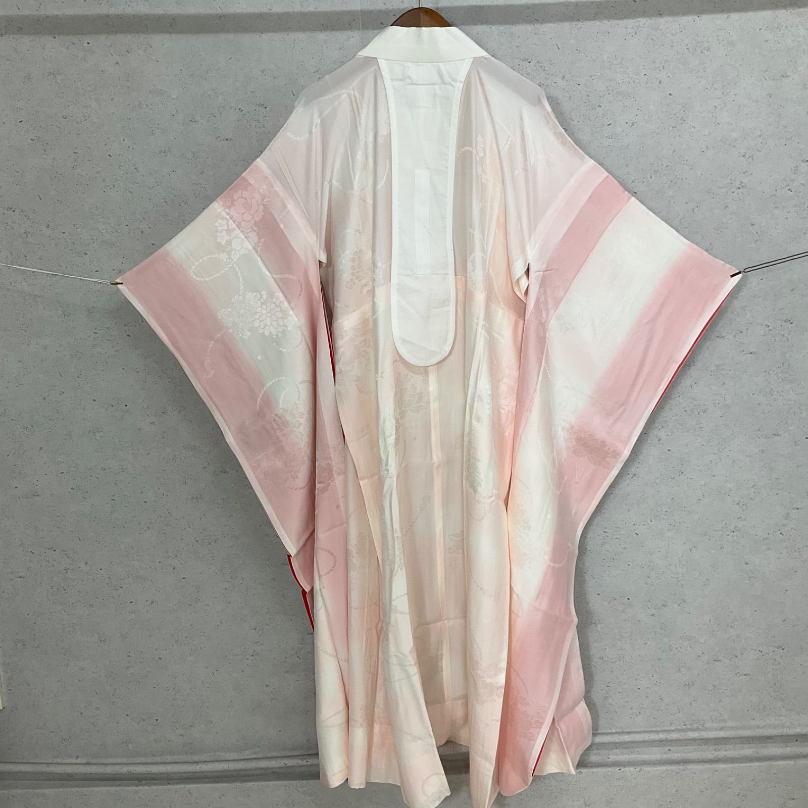 ◇kimono+one◇未使用同然◇振袖長襦袢◇単衣◇袖無双◇刺繍半衿付き