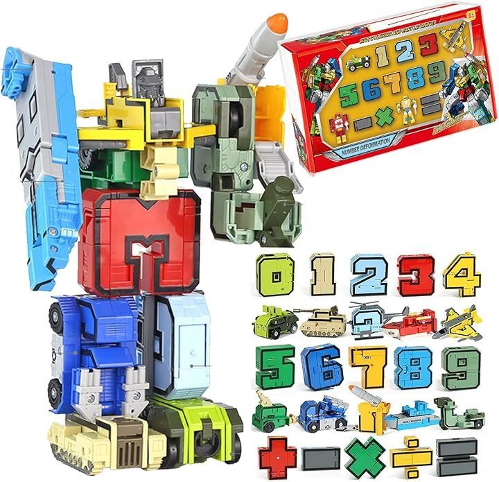 SALE，新作 Hyack 変形ロボット おもちゃ 男の子 ギフト 子供 玩具 合体 数字 分解 知育 その他