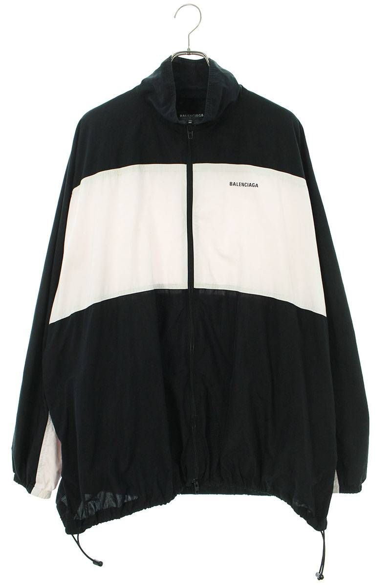 バレンシアガ 571434 TEM21 ロゴ刺繍トラックジャケットブルゾン