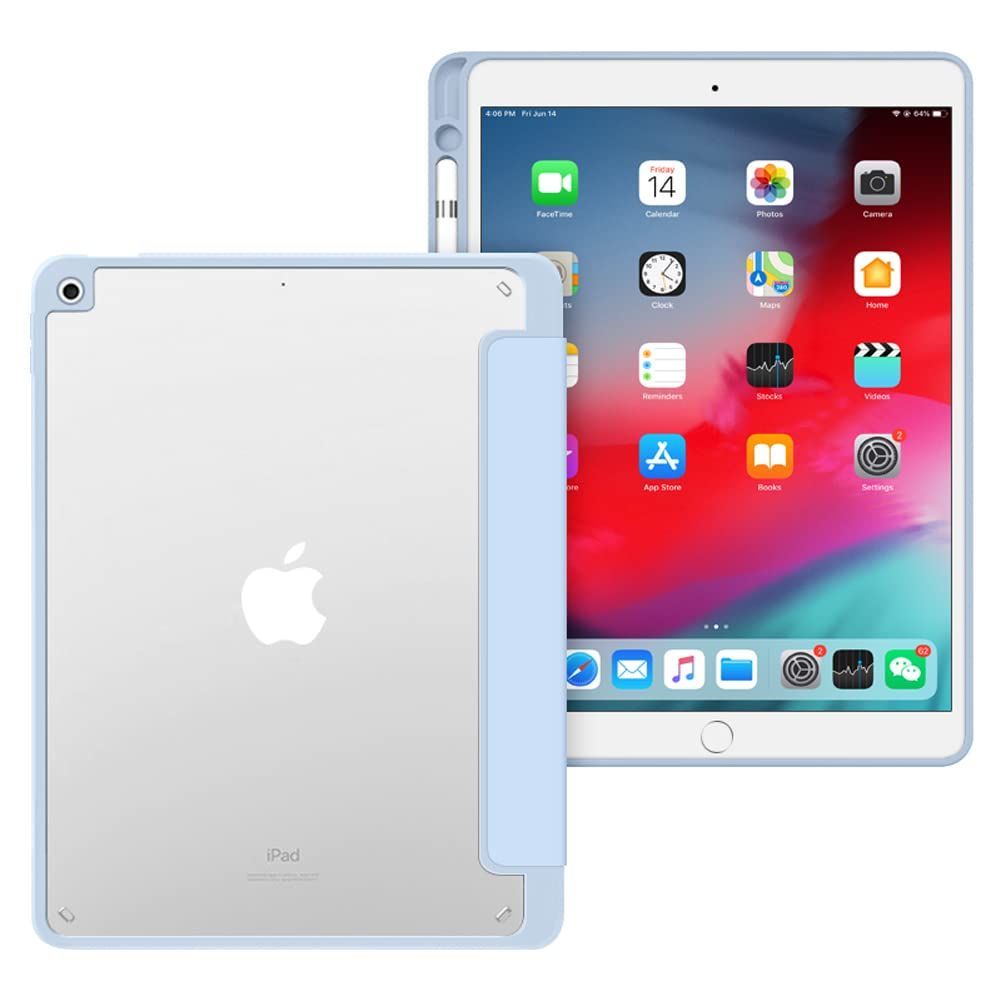 新着商品】VAGHVEO iPad 10.2インチケースクリア透明バックカバー iPad