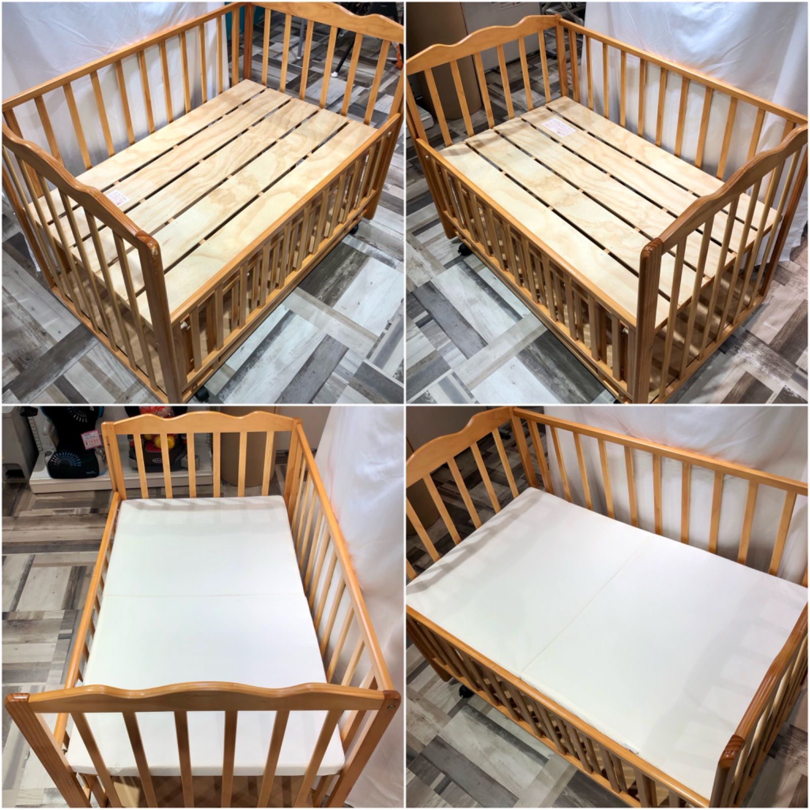 大和屋 yamatoya リプラ すのこベビーベッド Repra Baby Cot ベビー  