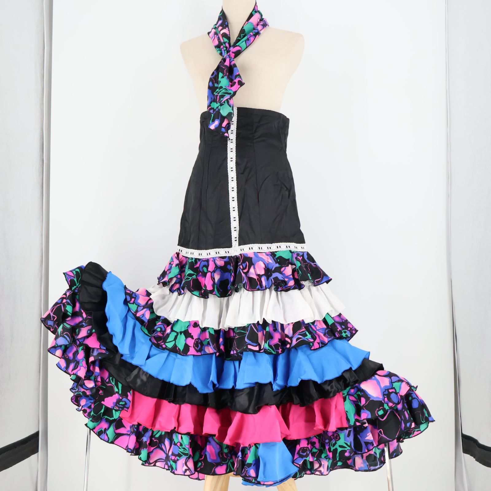 美品 フラメンコ衣装】ブラック MAKIS COSTUMES マキ