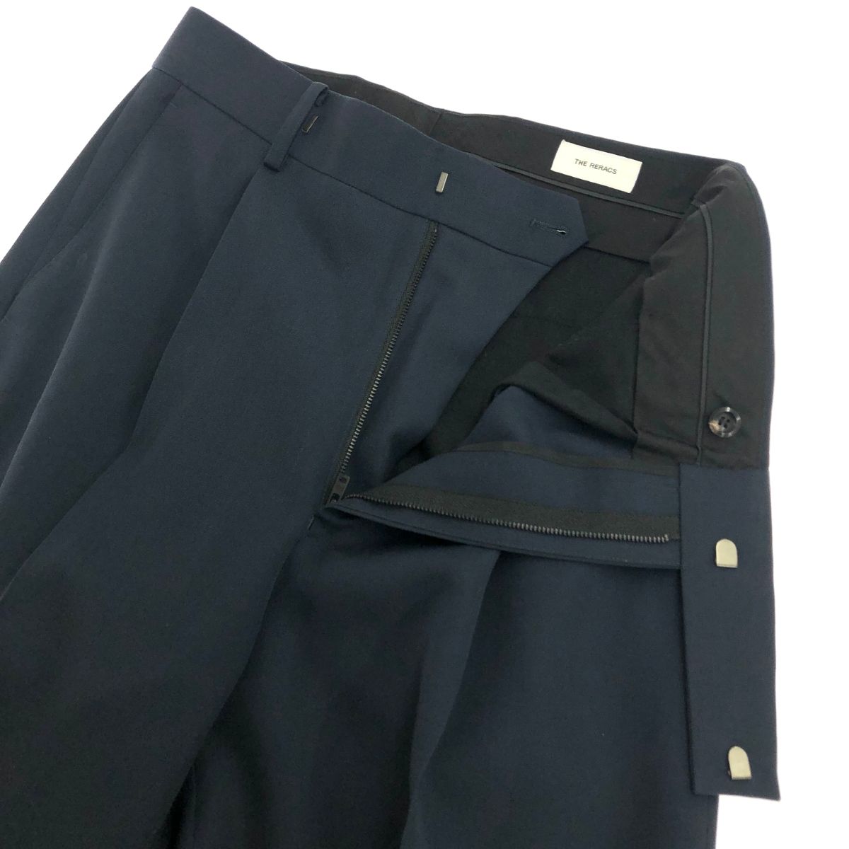 THE RERACS ザリラクス スラックス サイズ:48 23SS-REPT-167 ネイビー