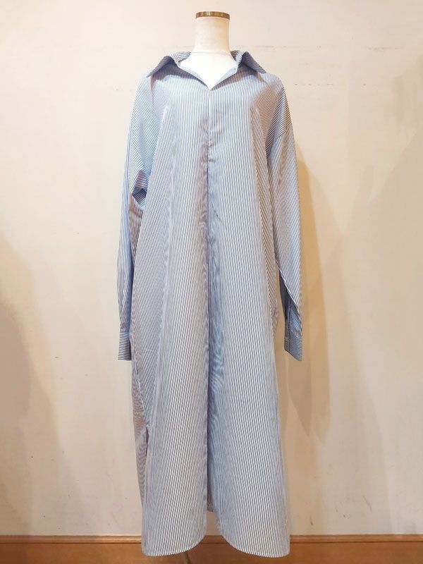 公式正規取扱い MN Knit Factory エムエヌ ニットファクトリー women s シャツドレス BLUE