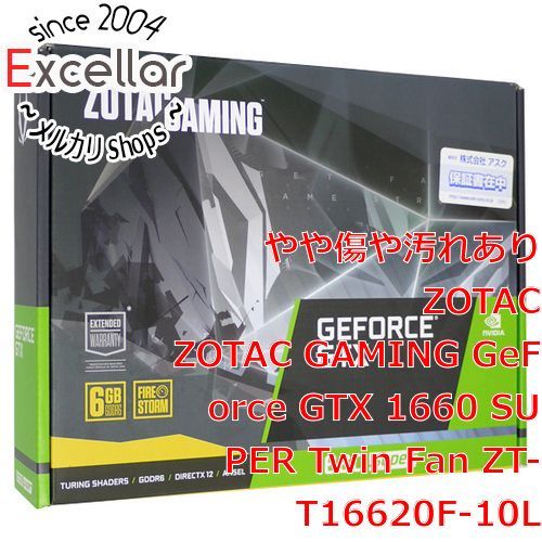bn 8 ZOTAC GAMING GeForce GTX 1660 SUPER Twin Fan ZT-T16620F-10L PCIExp 6GB 元箱あり