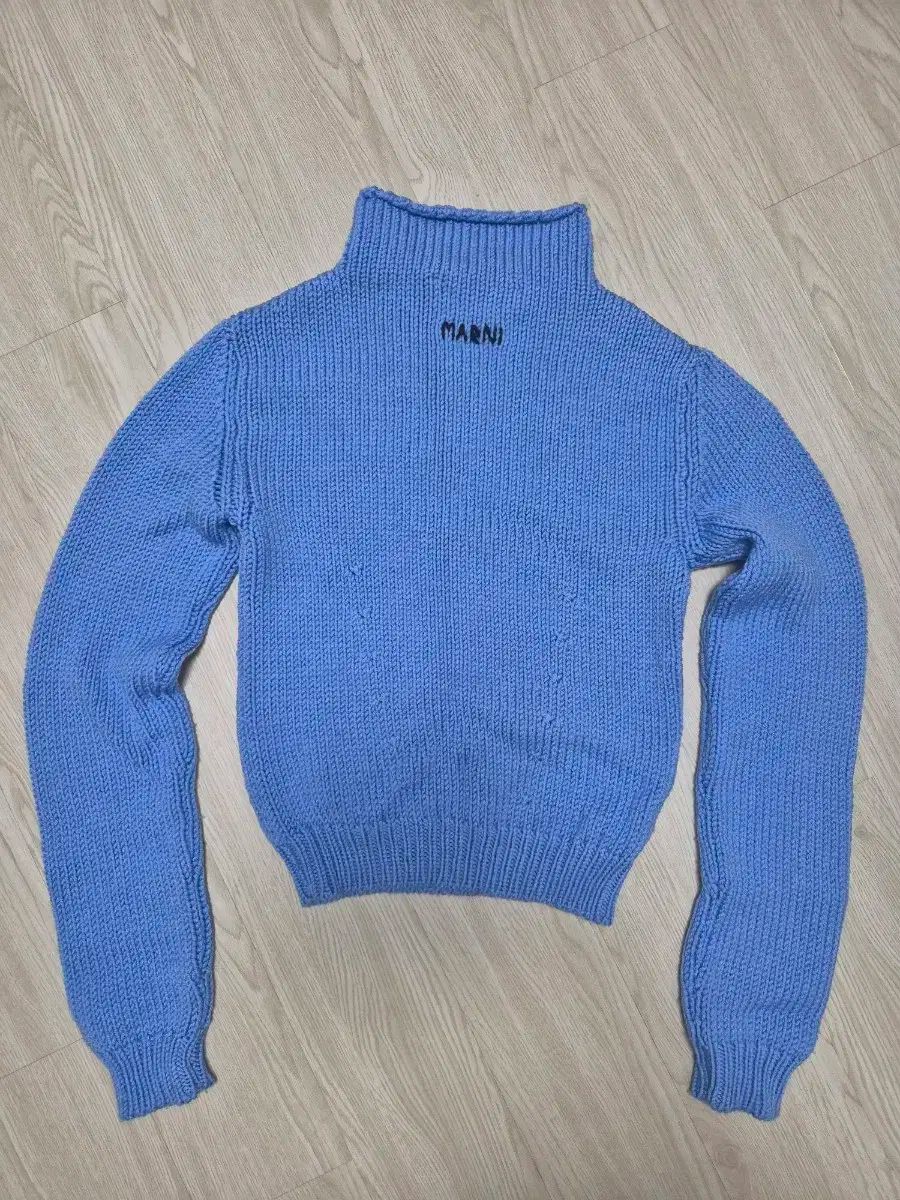  マルニ レディース タートルネック ニット スカイブルー 40 サイズ 長袖 ニット セーター