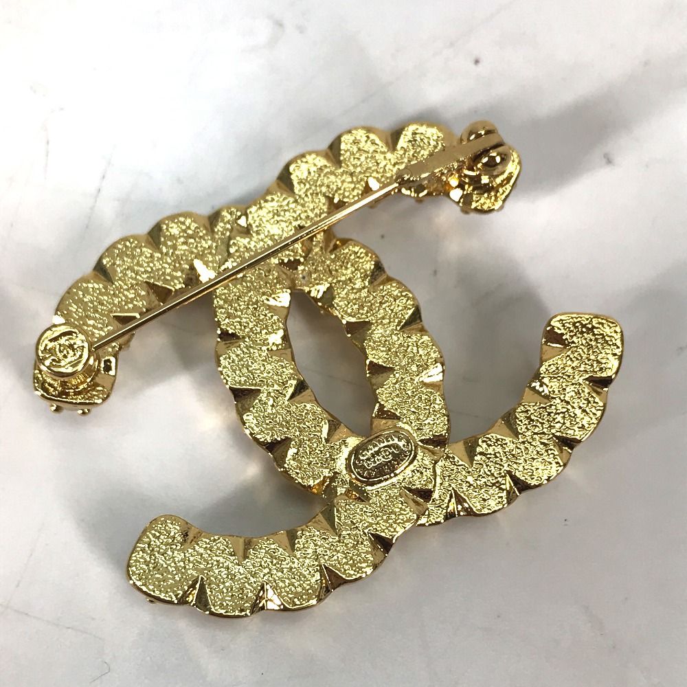 CHANEL シャネル ブローチ CC ココマーク ラインストーン