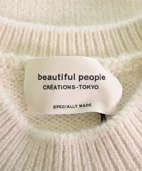 beautiful people ニット・セーター 150(M位) 白 【古着】-