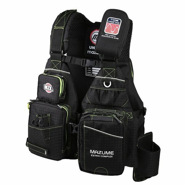 ＭＺＸ タイドマニアライフジャケット ブラック×ライム