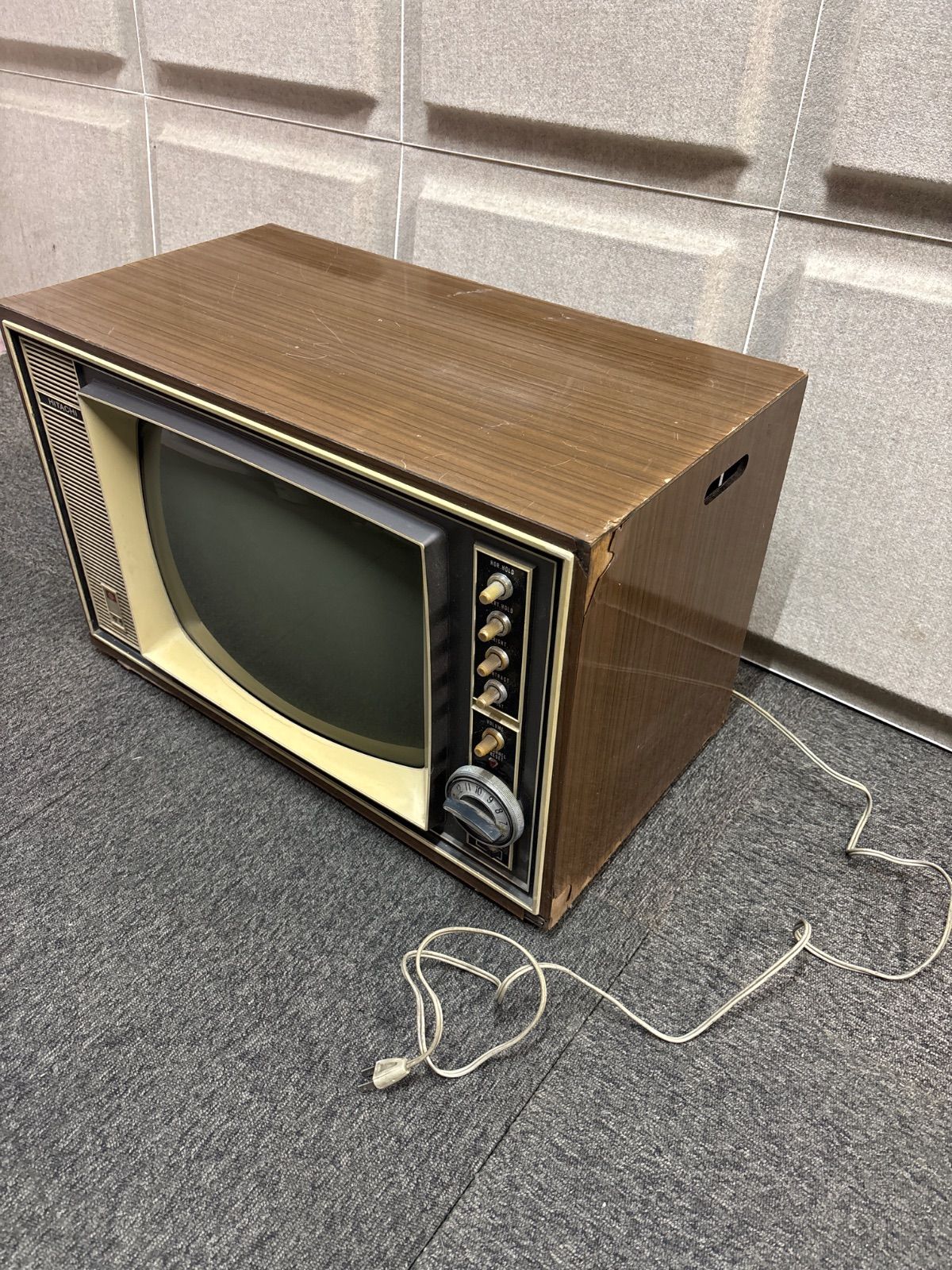 日立 ブラウン管テレビ 昭和レトロ アンティーク 節約 ヴィンテージ