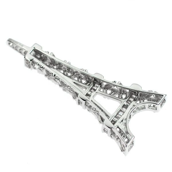 K18WG ダイヤモンド ペンダントトップ 0.65ct エッフェル塔 - メルカリ