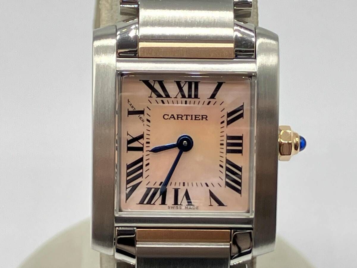 Cartier タンクフランセーズSM クォーツ式腕時計 シェル